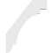 Ekena Millwork 3"W x 14"D x 18"H Standard Aspen Architectural Grade PVC Knee Brace BRCP03X14X18ASP - alternate 2